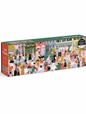 Fall Parade 1000-Piece Panoramic Puzzle - Colorful Illustration